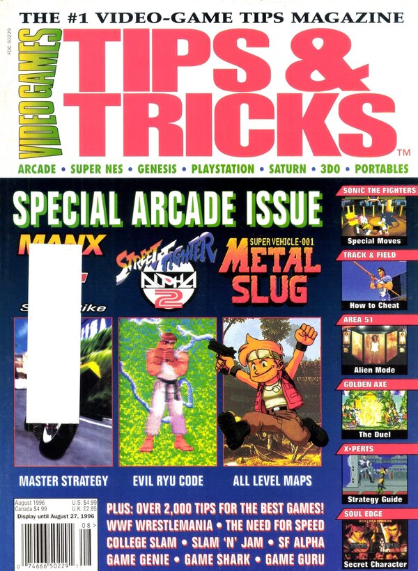 Tips & Tricks Issue 018 (August 1996) cover